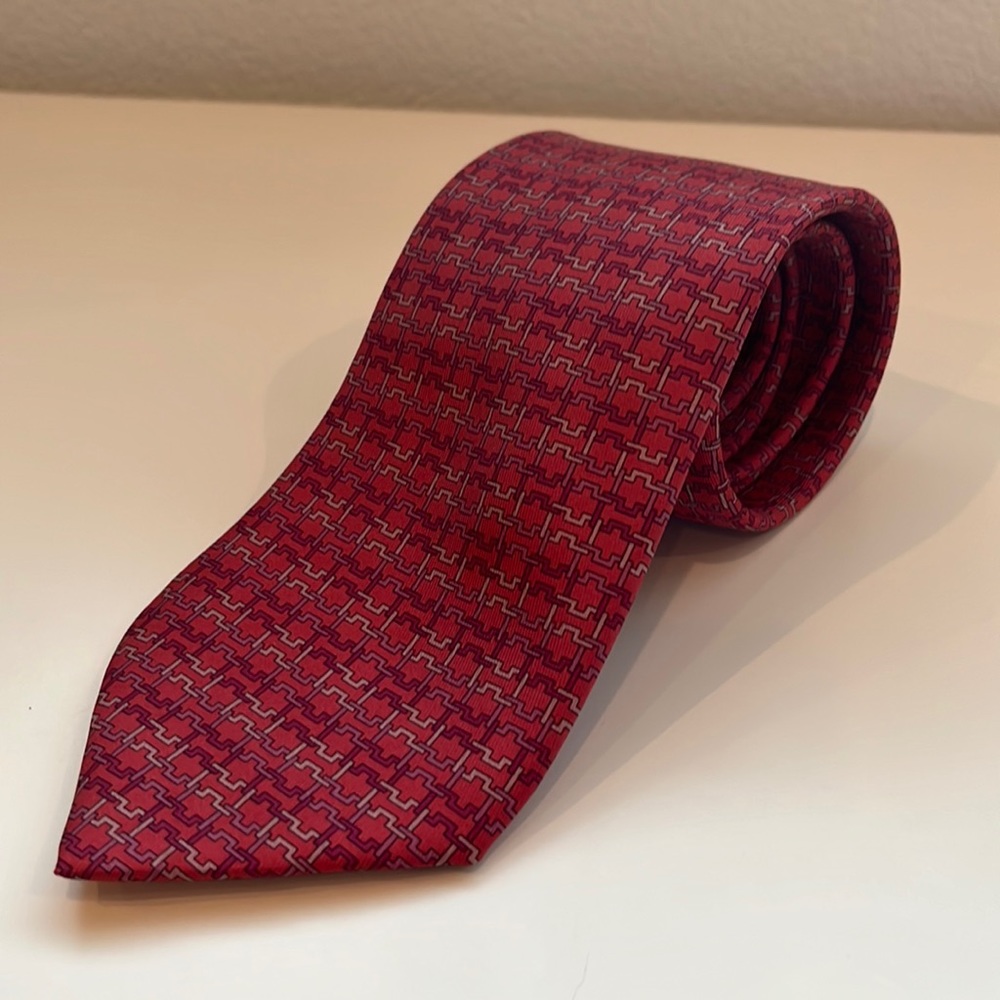 HERMES Monogram Chain Tie
